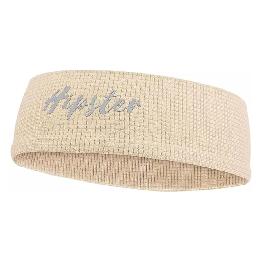 Waffle Knit Headband w/ Custom Embroidery 3