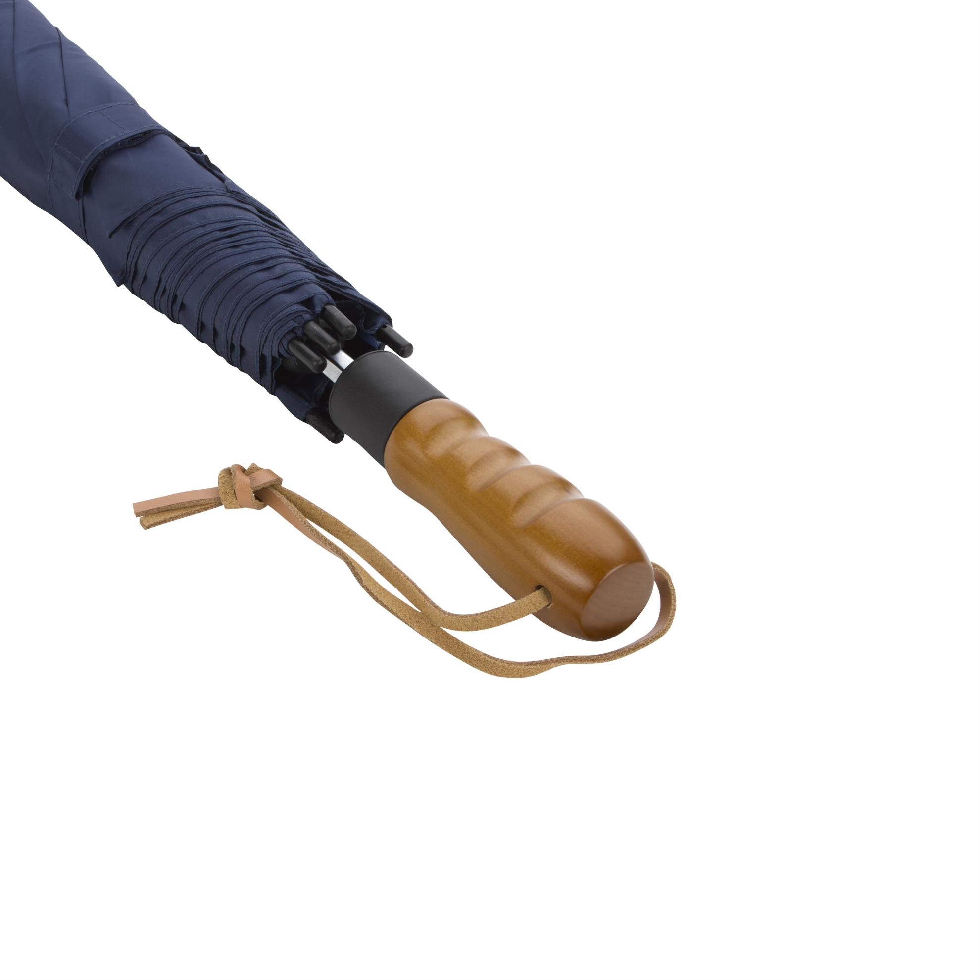 Shed Rain™ Windjammer® 58" Vented Wooden-Handled Auto-Open Jumbo Compact Umbrella 76