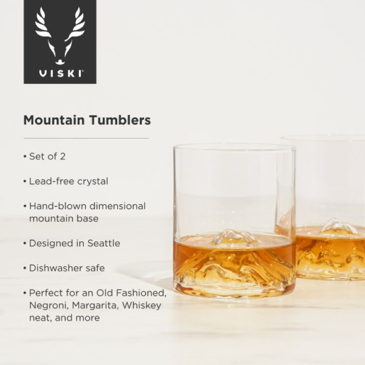 Viski® Mountain Tumbler, set of 2 4