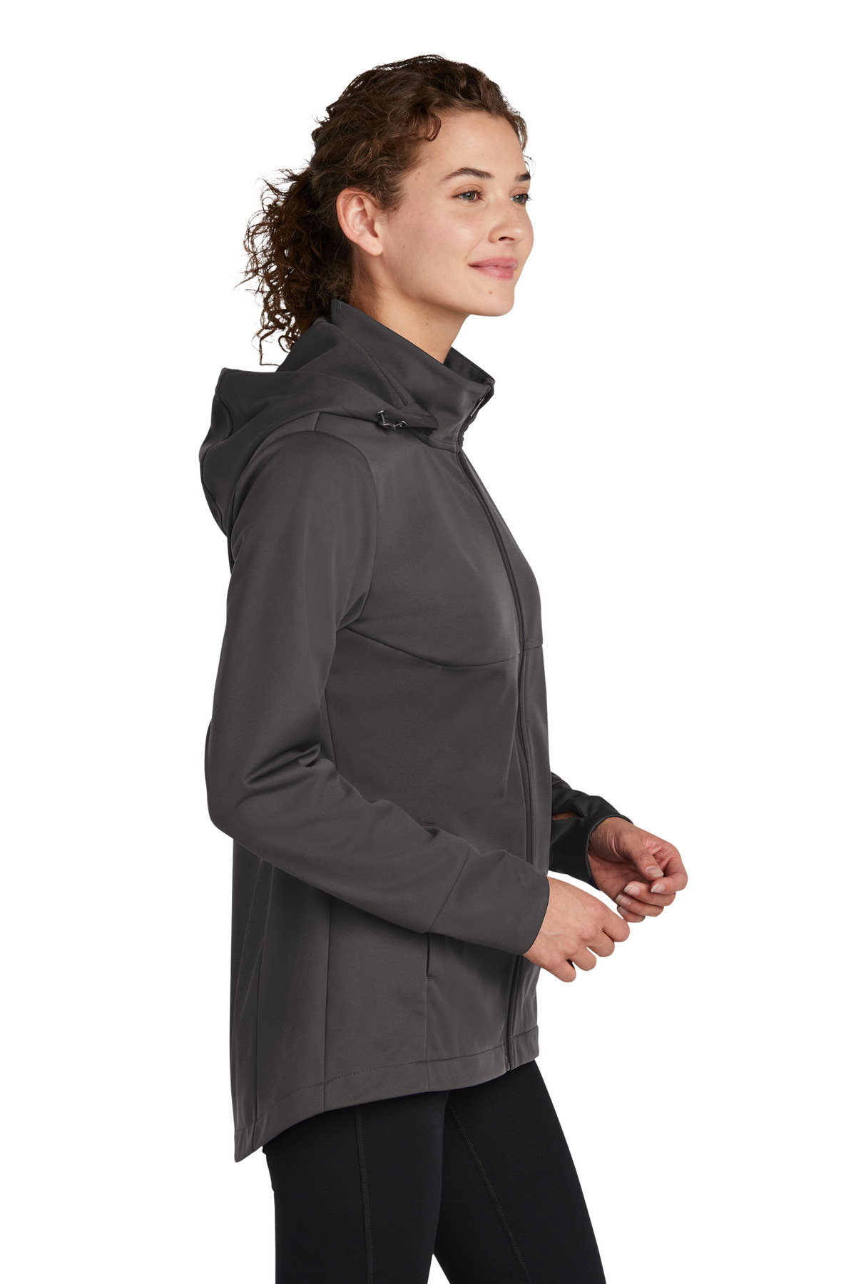 Sport-Tek® Women's Hooded Soft Shell Jacket 4