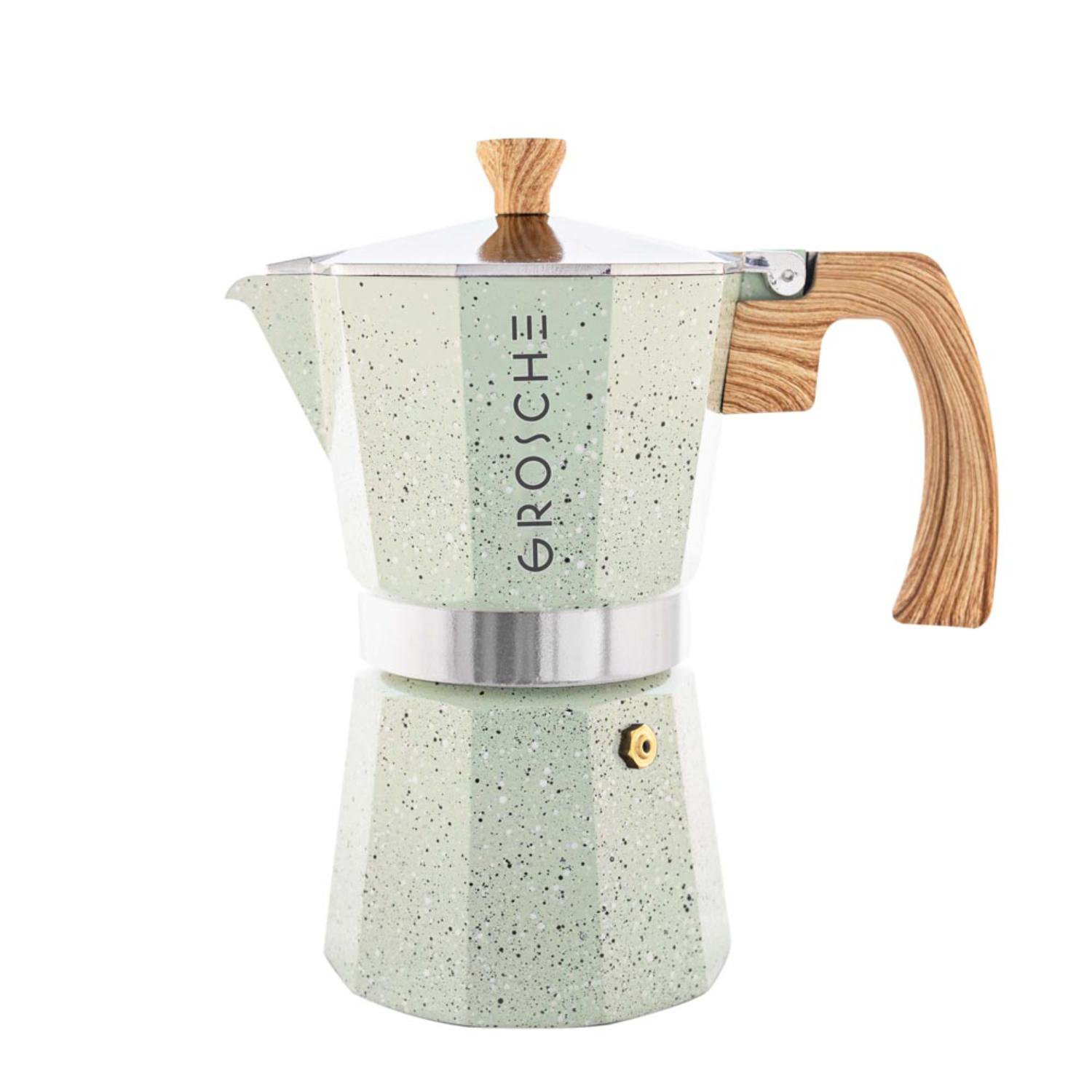 GROSCHE® MILANO Stone 9 Cup Stovetop Moka Pot Espresso Coffee Maker 4