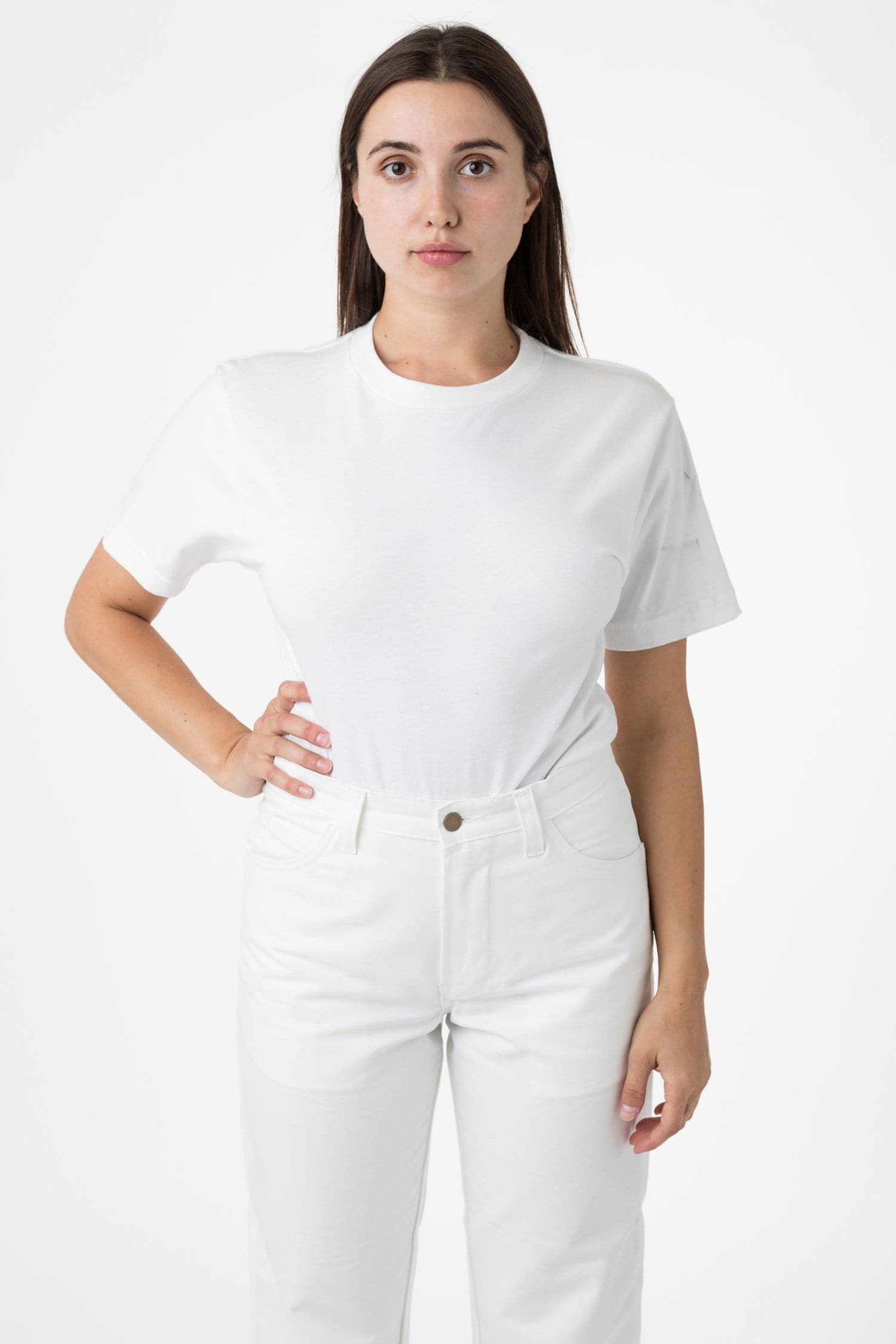 6.0oz Crew Neck Heavy Combed Cotton T-Shirt 2