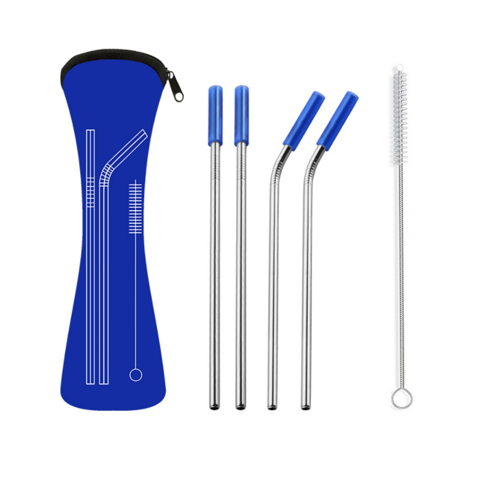 Stainless Steel Straw Set 6