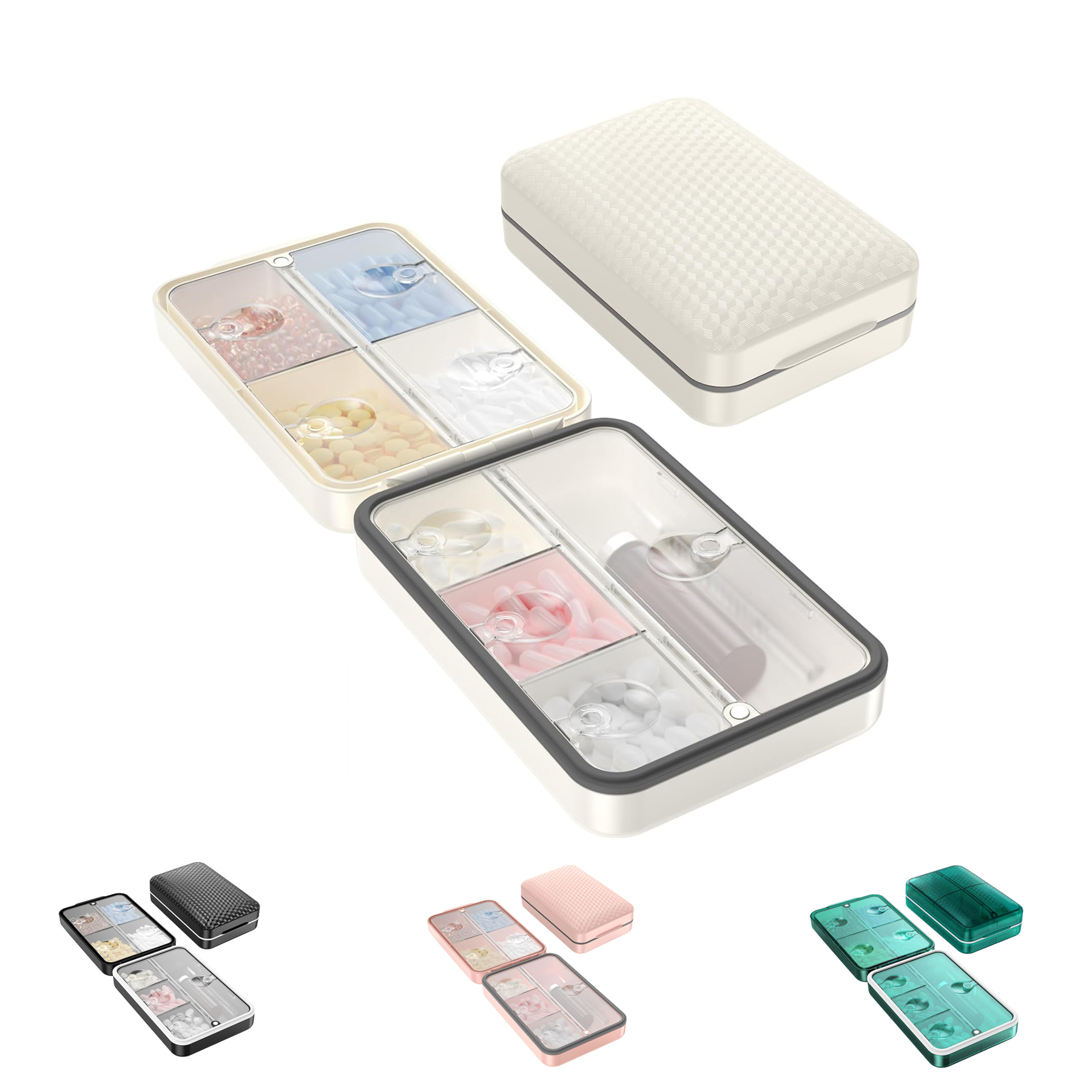8 Compartment Portable Pill Organizer 3