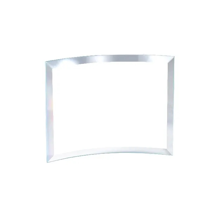 Curved Jade Glass Plaque 4