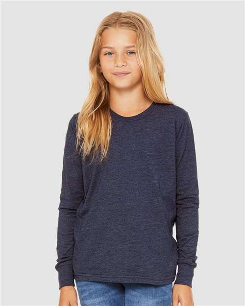 Youth Heather CVC Long Sleeve Tee - 3501YCVC 38