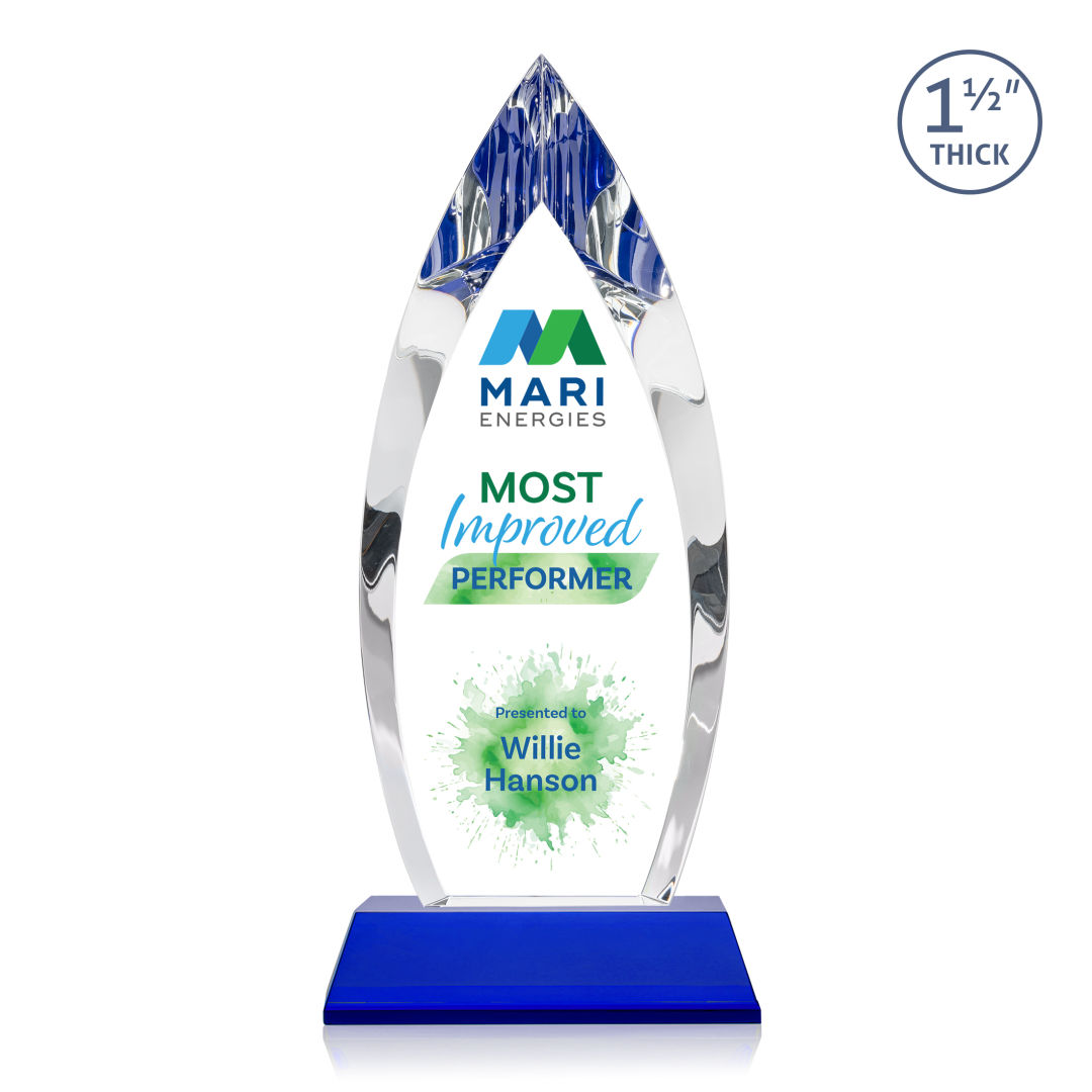 Fortier VividPrint™ Award on Entwhistle Base - Blue