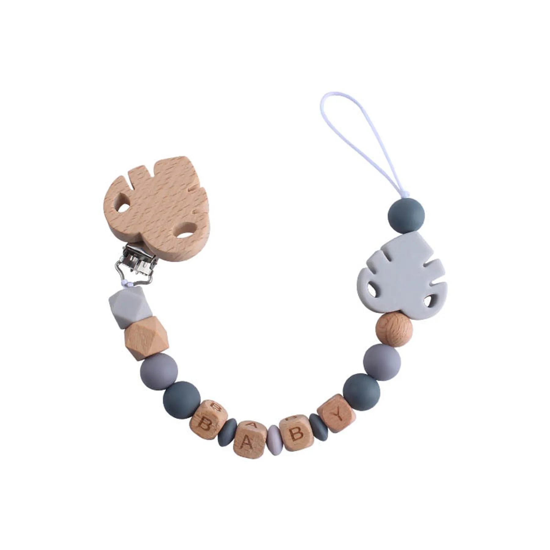 Beech Leaf Pacifier Clip 7