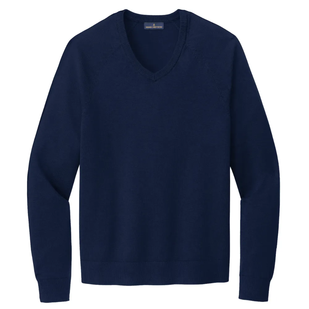 Brooks Brothers(R) Cotton Stretch V-Neck Sweater 5