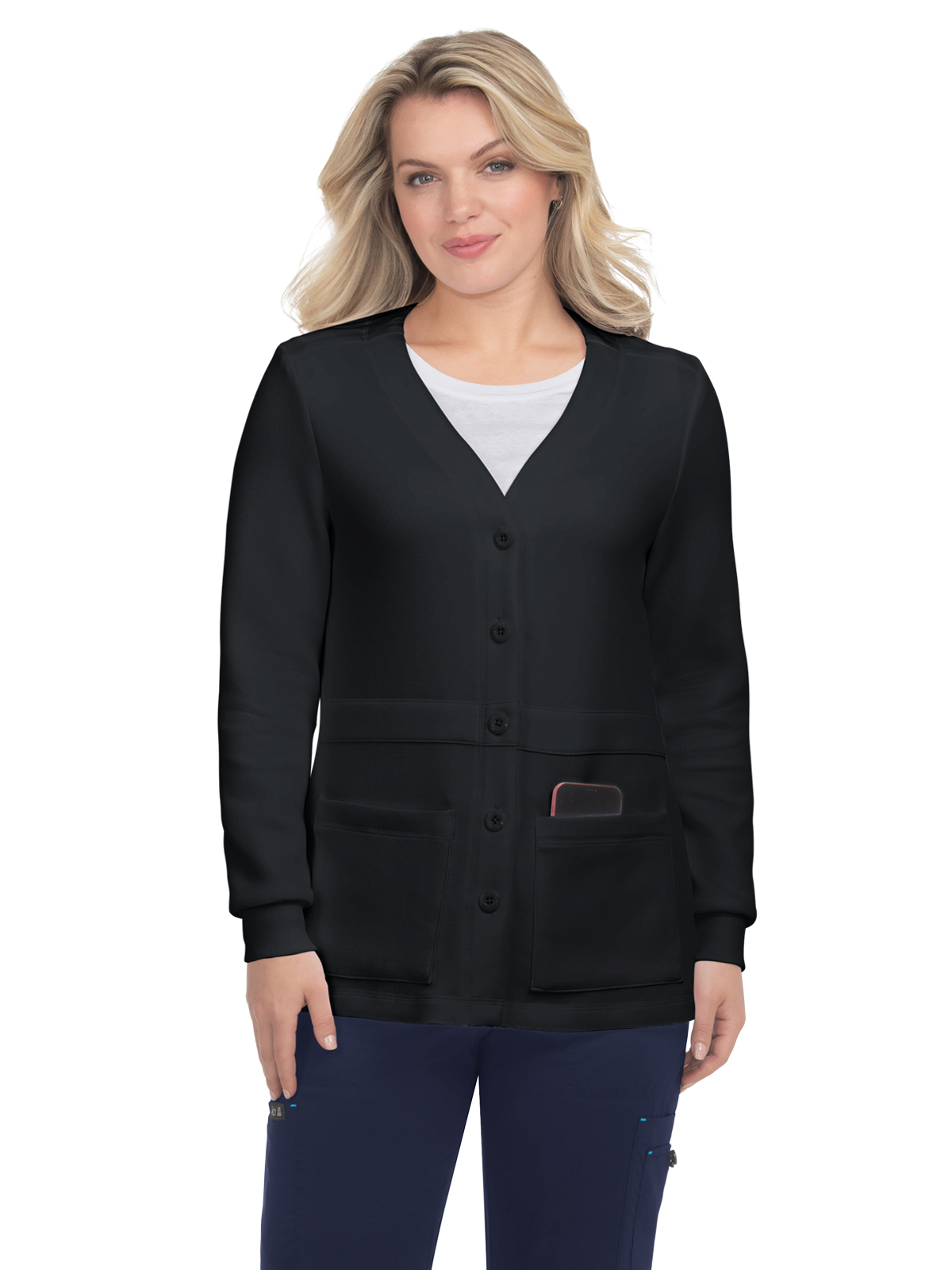 koi - Essentials - Women's Two-Pocket Cardigan-Style Clarissa Sweater