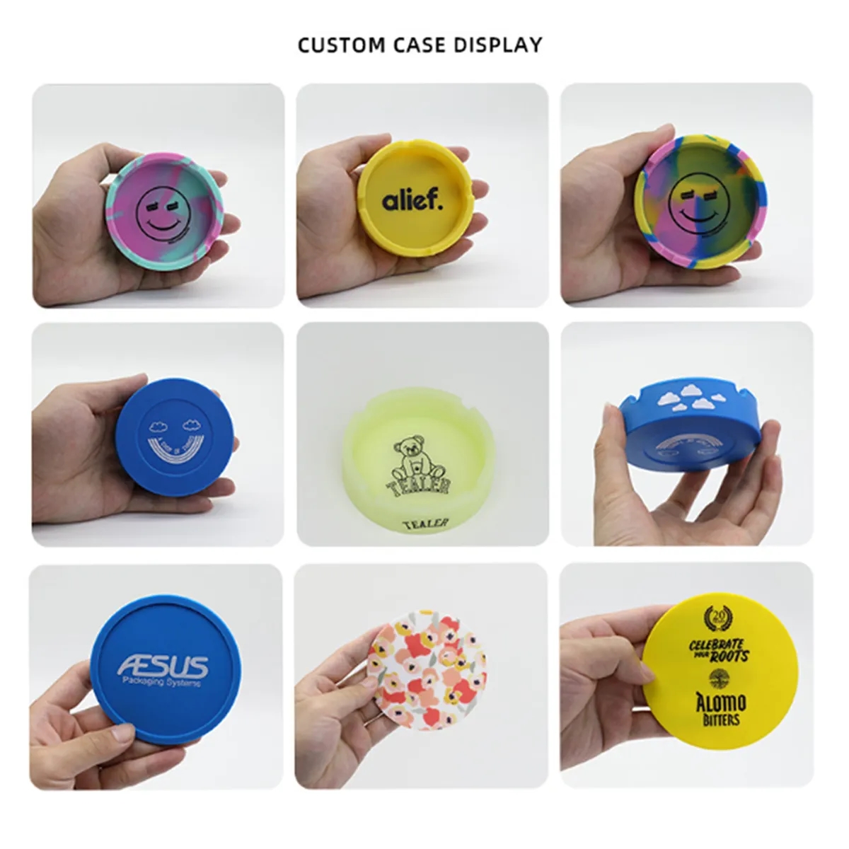 Custom Durable Personalized Unique Reusable Silicone Coaster 4