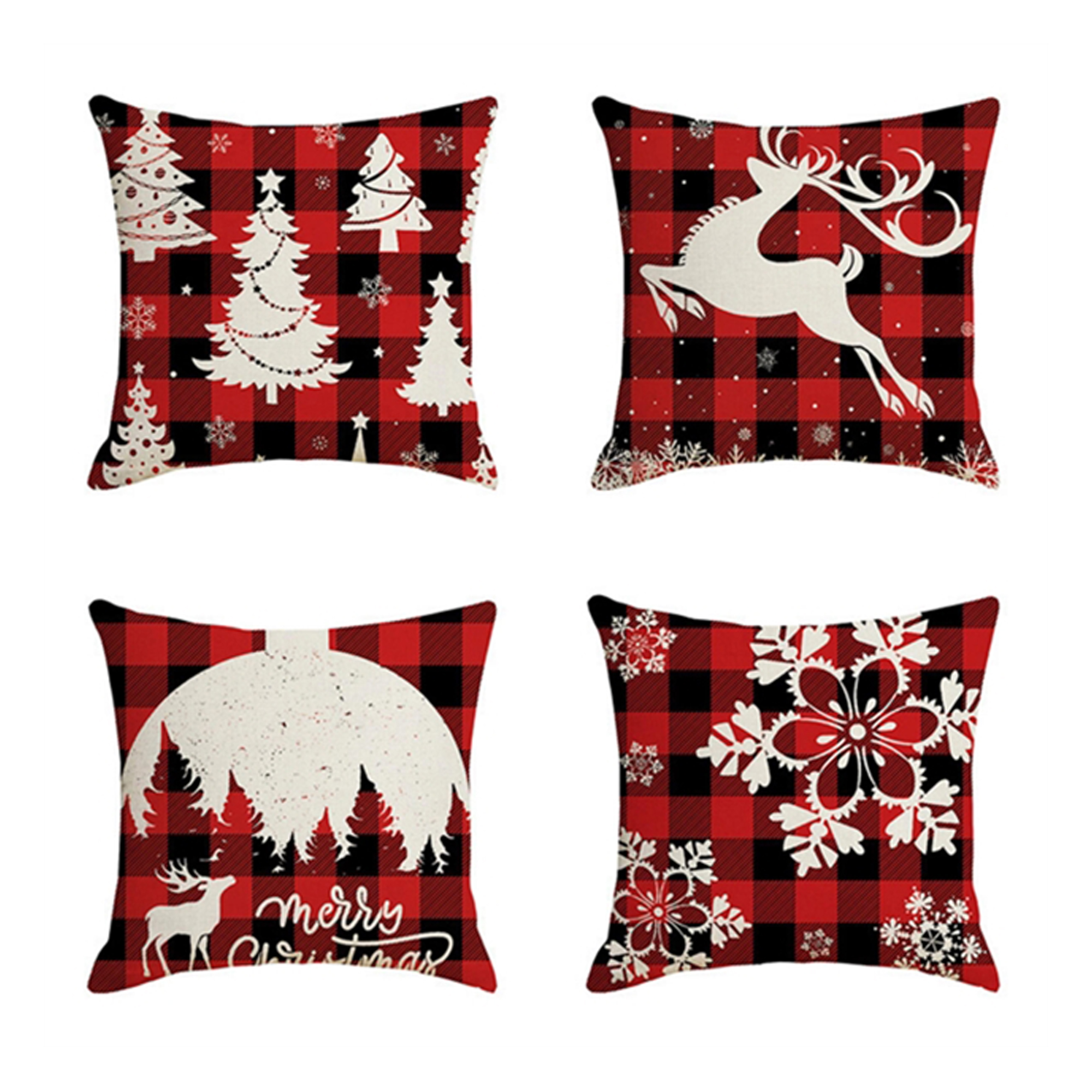 Practical Full Color Christmas Pillow Case 7