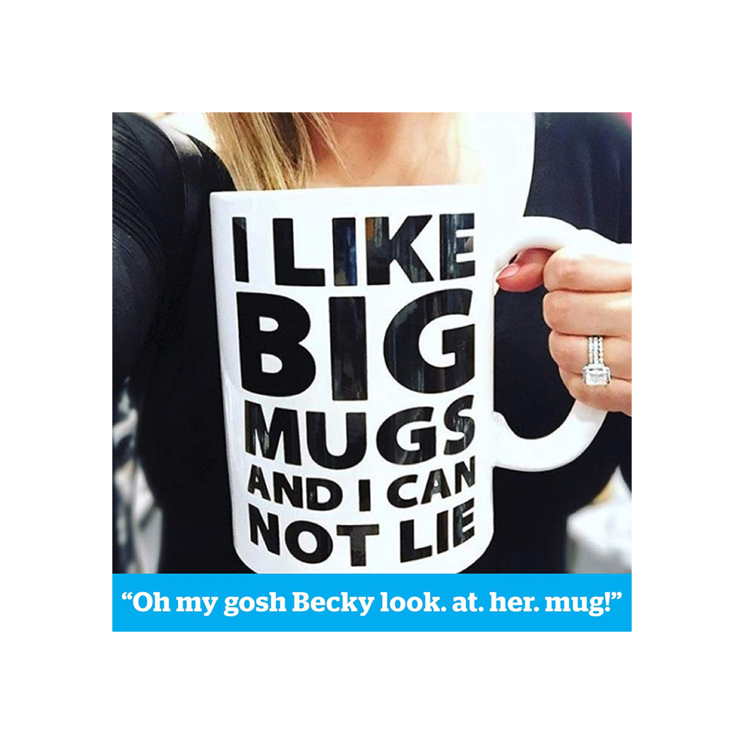 64oz Wide Mouth Ceramic Mug w/ Handle 13