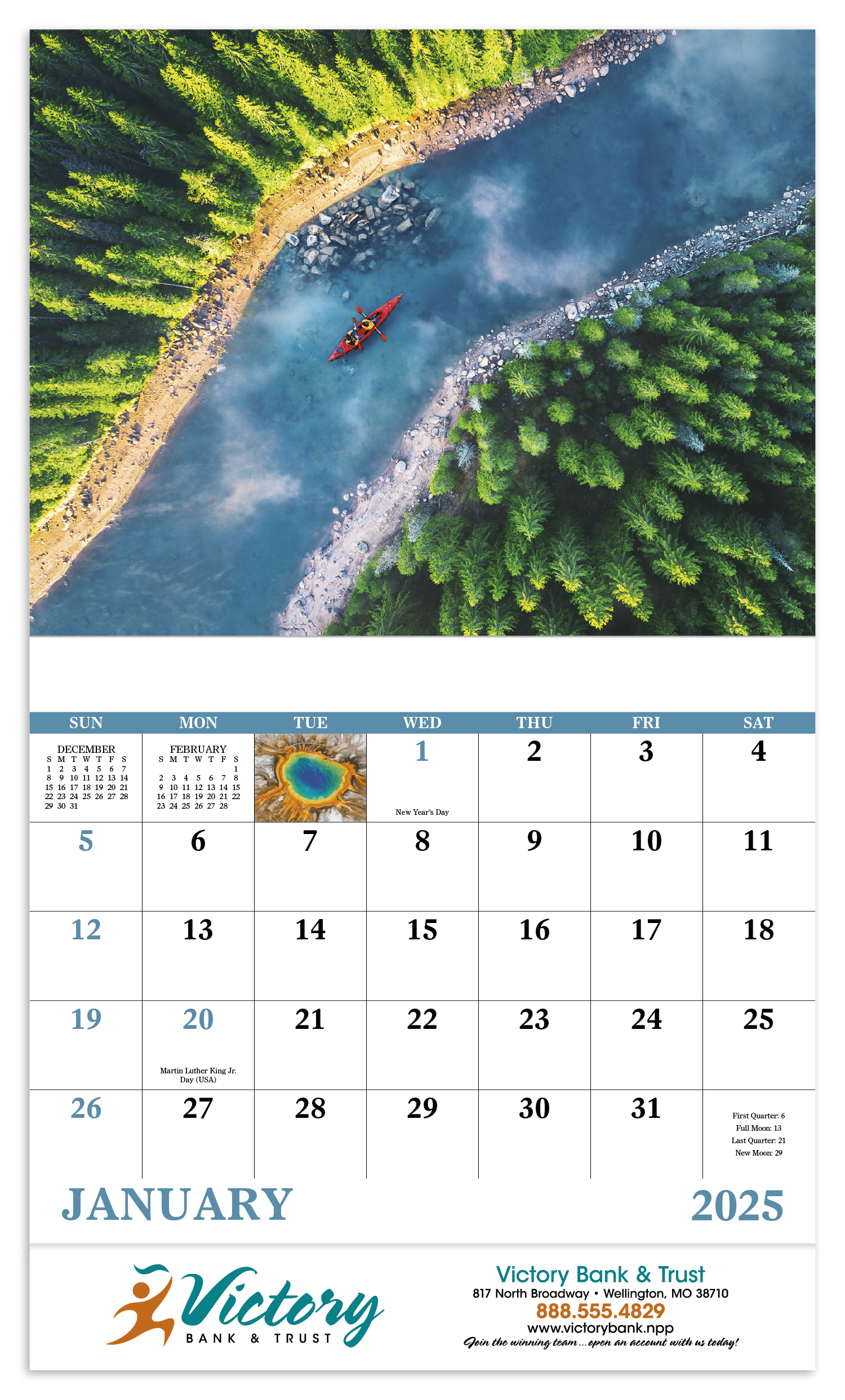 Good Value™ View from Above - Stapled Calendar 7