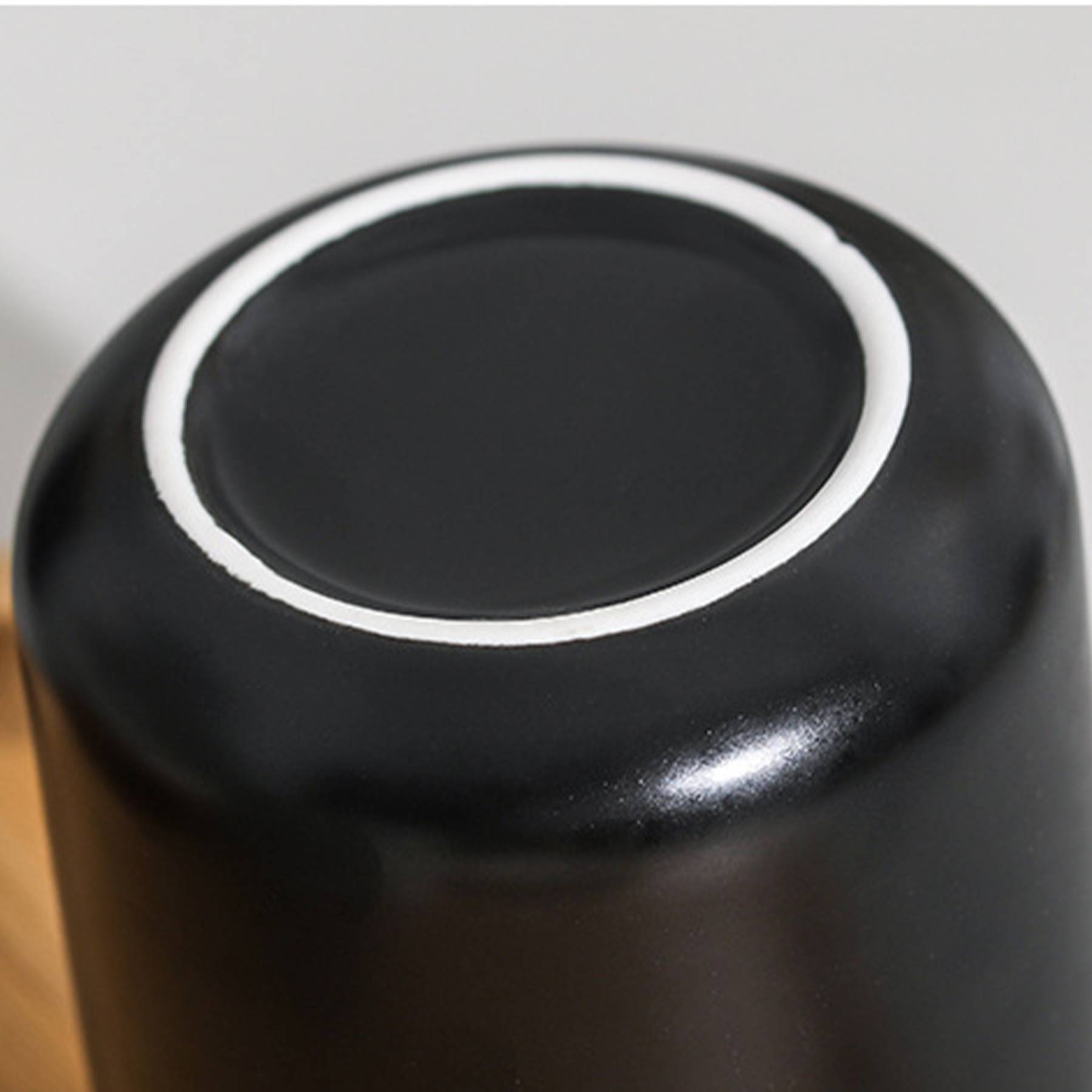 27 Oz. Ceramic Mug Canister With Wood Lid 5