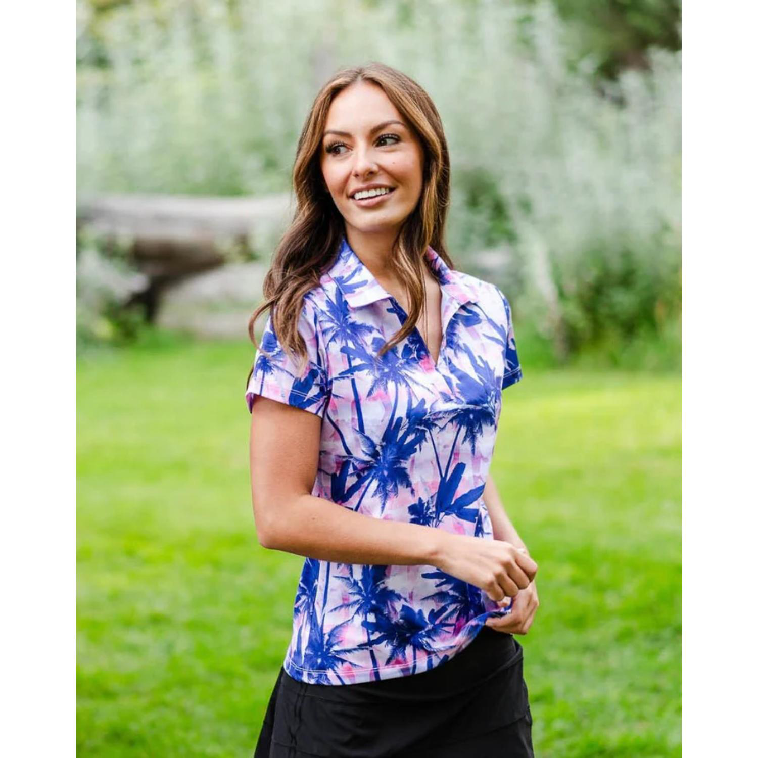 YATTA Golf® - Blossom women's Moisture Wicking non iron Golf Polo Shirts 2