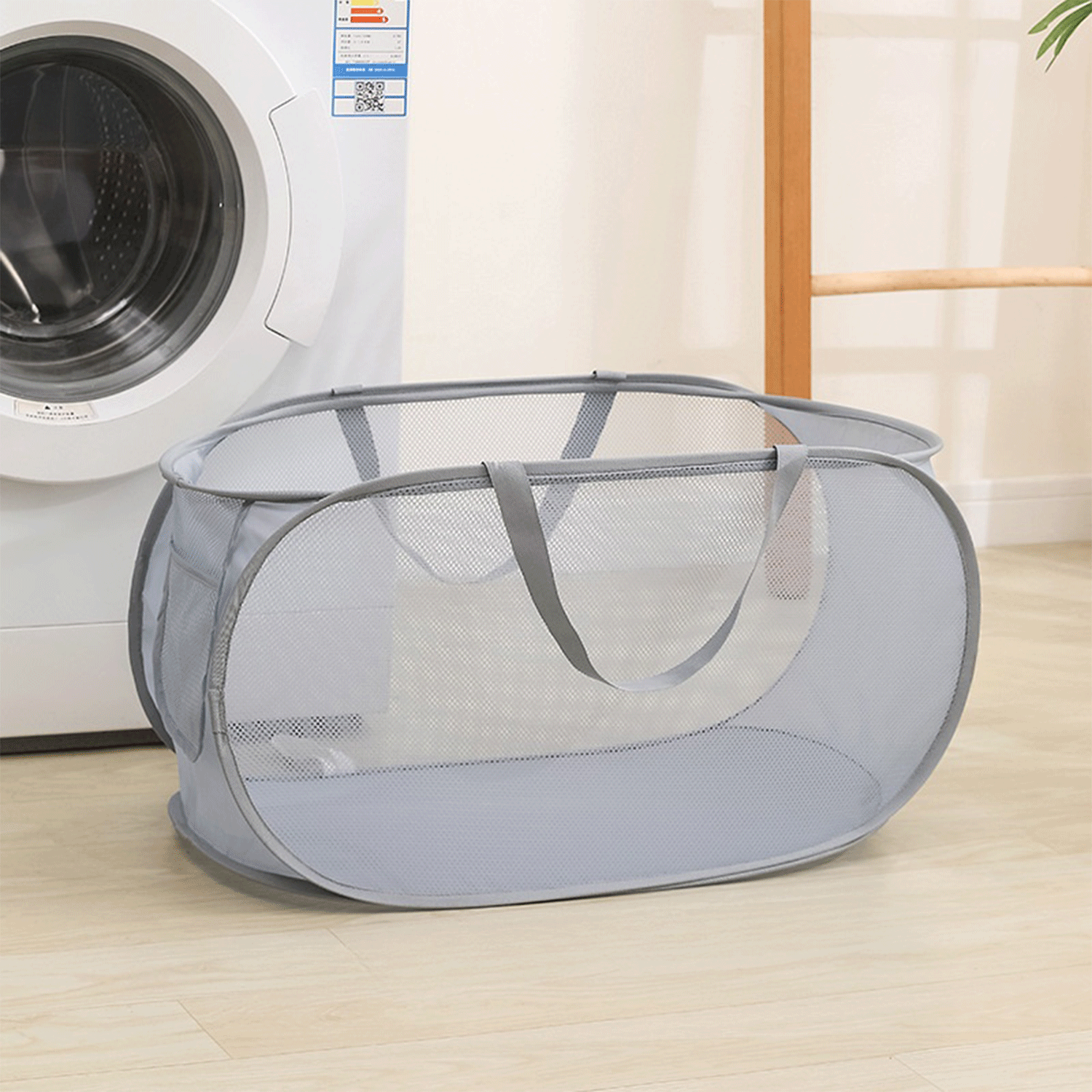 Foldable Pop Up Breathable Mesh Dirty Clothes Laundry Basket 10