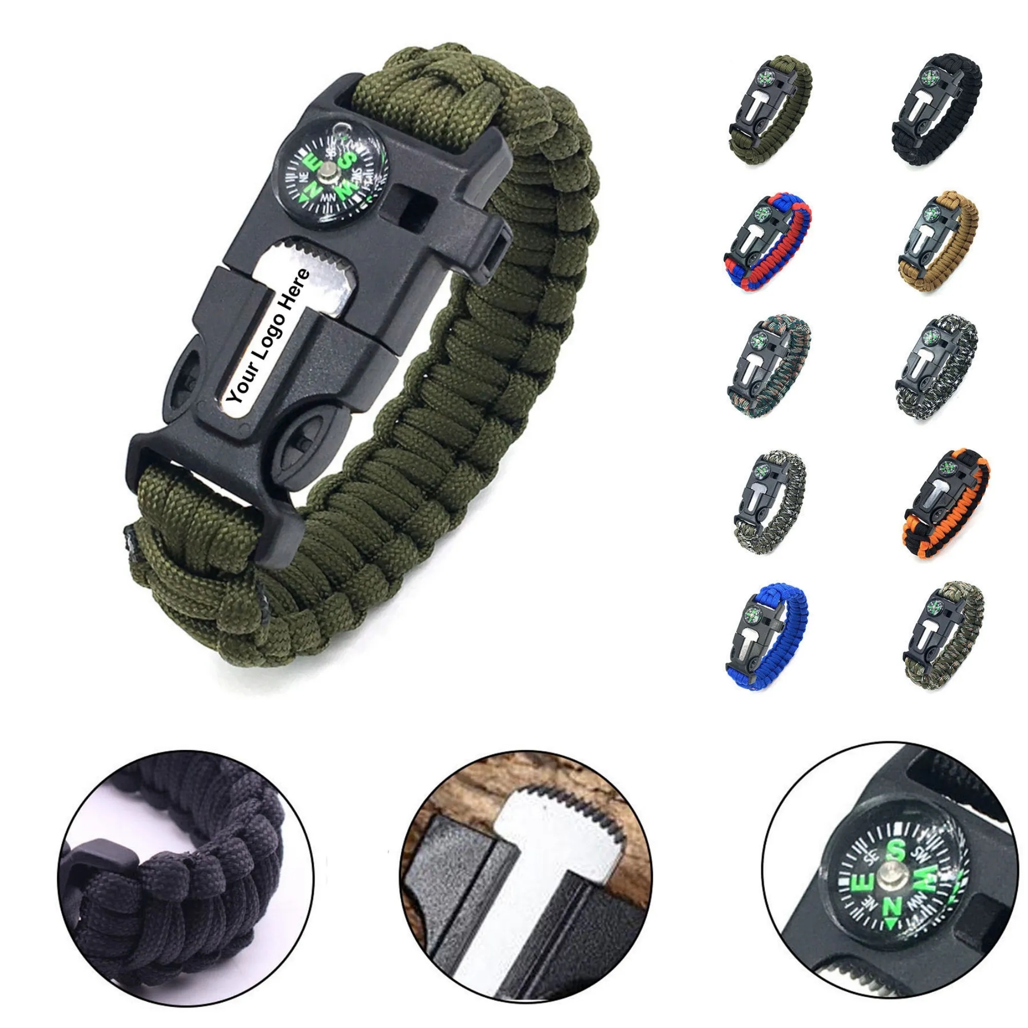 Handmade Paracord Survival Bracelet 10