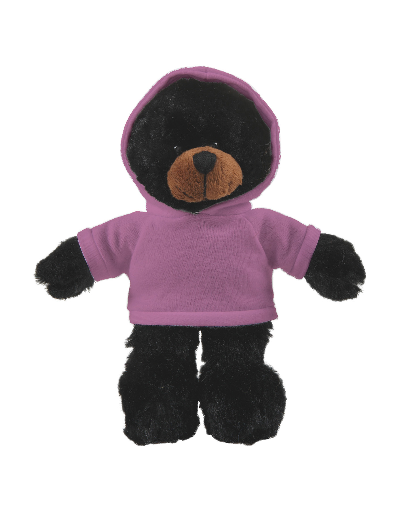 soft plush Black Bear with hoodie 6