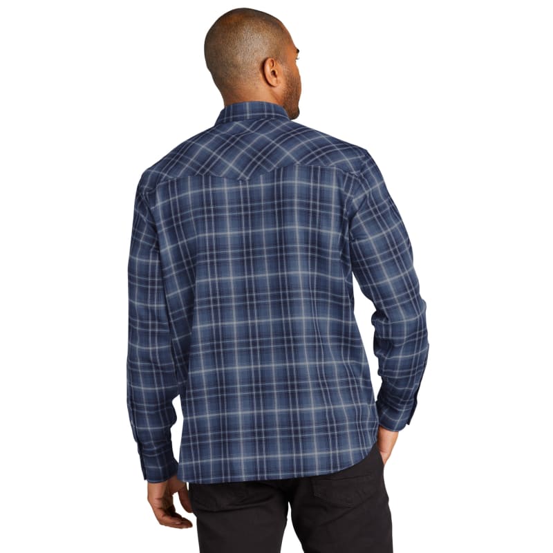 Port Authority Long Sleeve Ombre Plaid Shirt 11