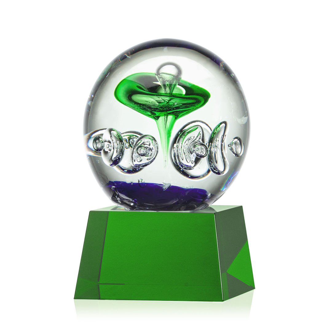 Aquarius Award on Robson Base - Green 6