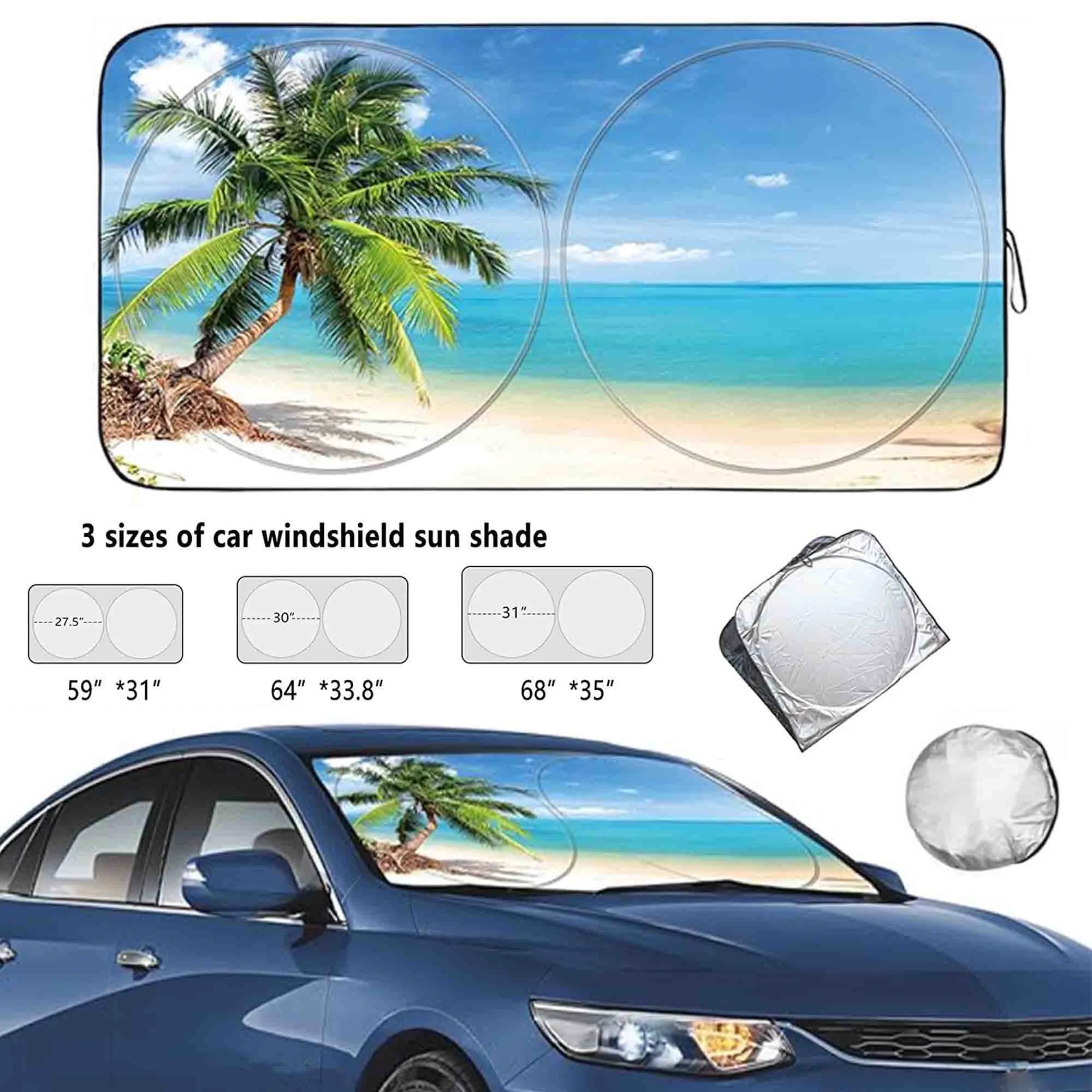Full Color Car Sun Shade Windshield 4