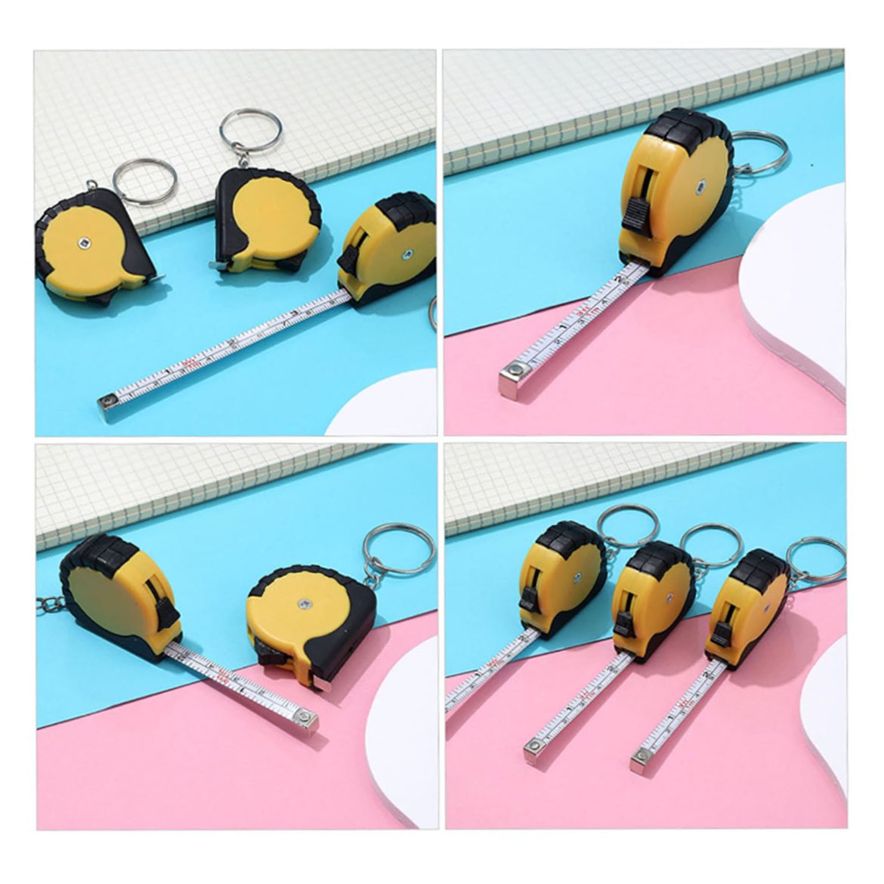 Portable Mini Retractable Pocket Keyring Tape Measure 2