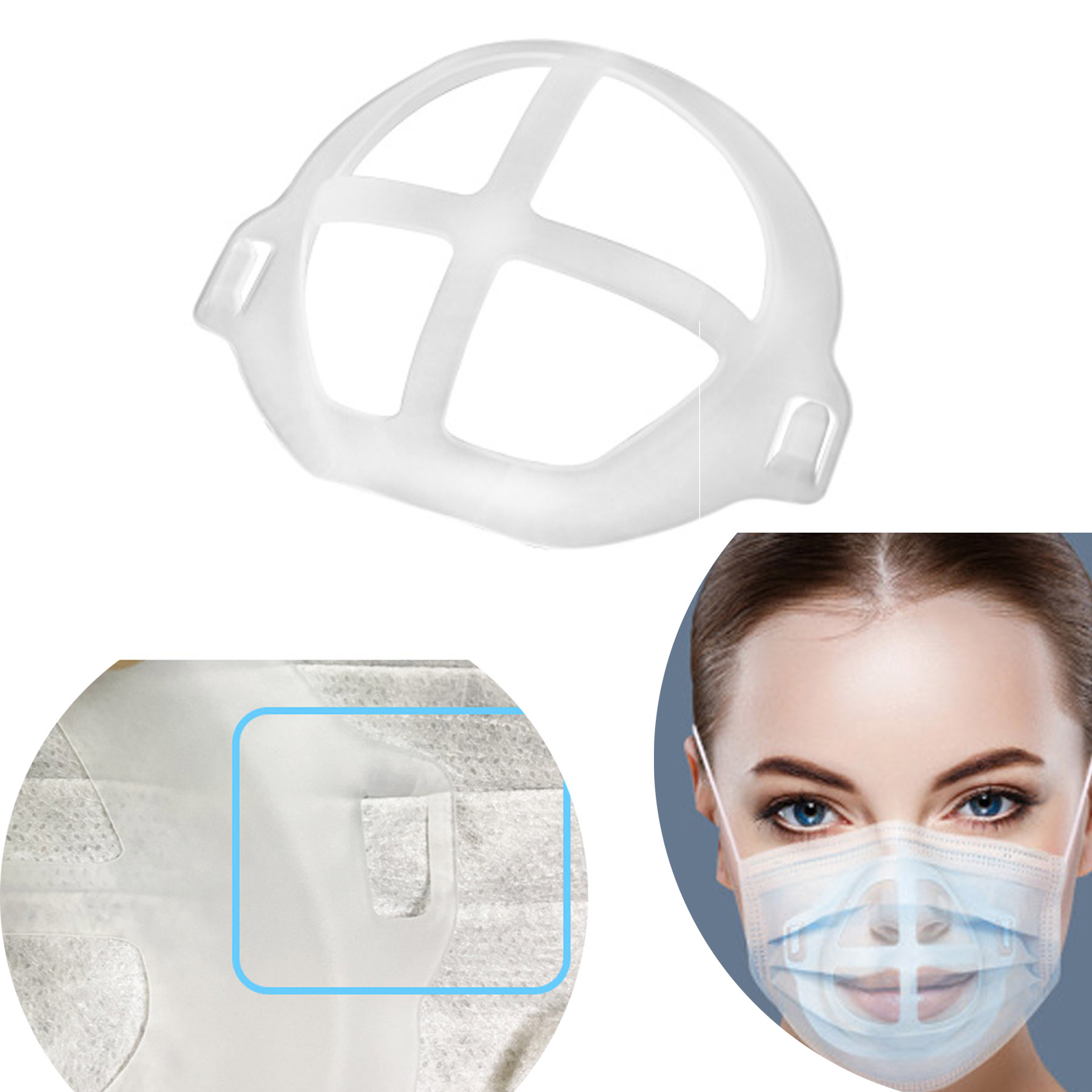 3D Mask Holder Breathable Support Bracket 1