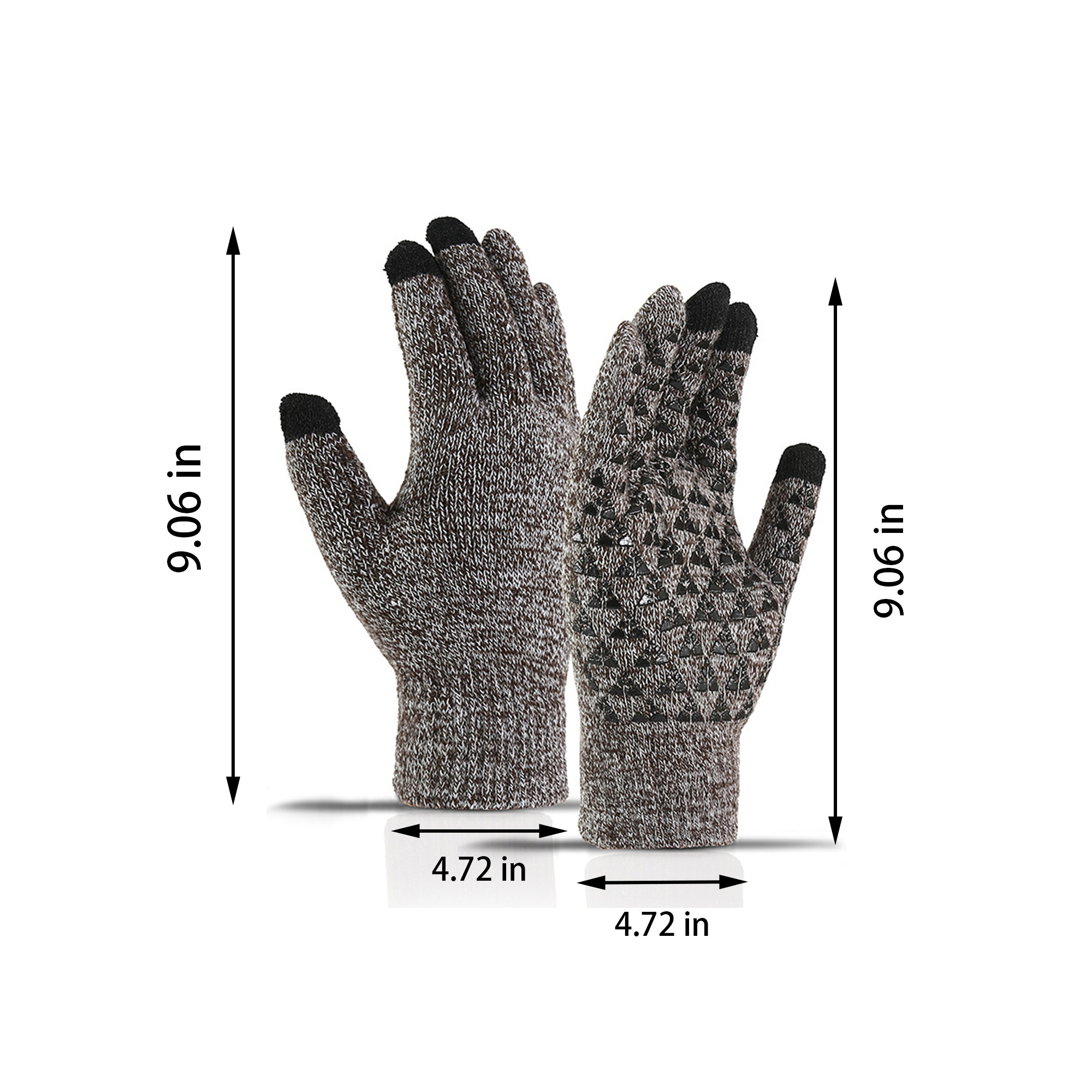Non Slip Touch Screen Warm Knit Gloves MOQ 20 2