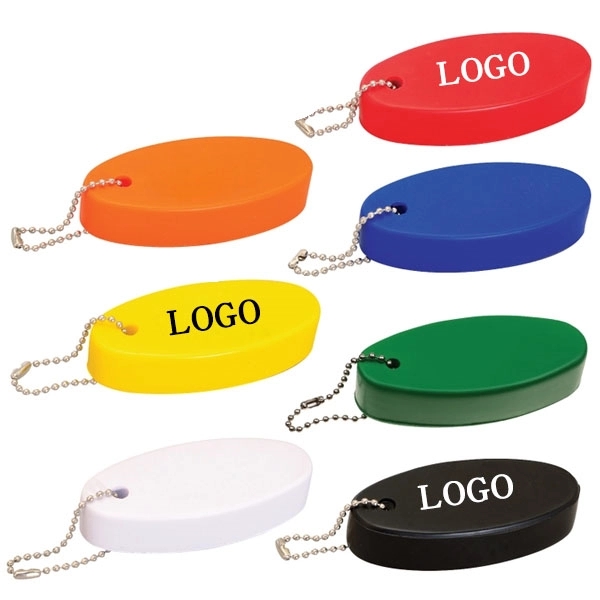 Floating Oval Keychain 4