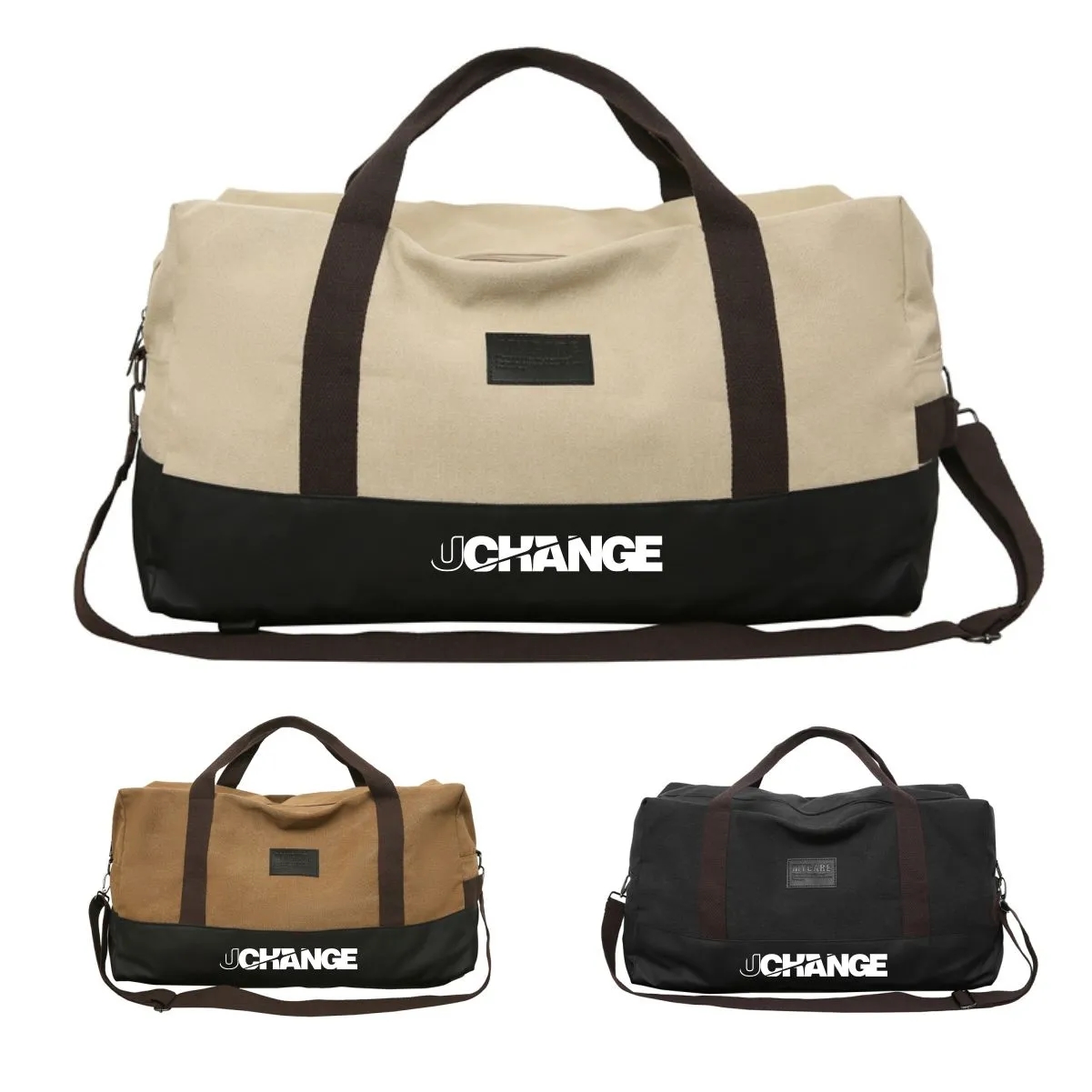 Wear-Resistant Canvas Travel Duffel Bag 1