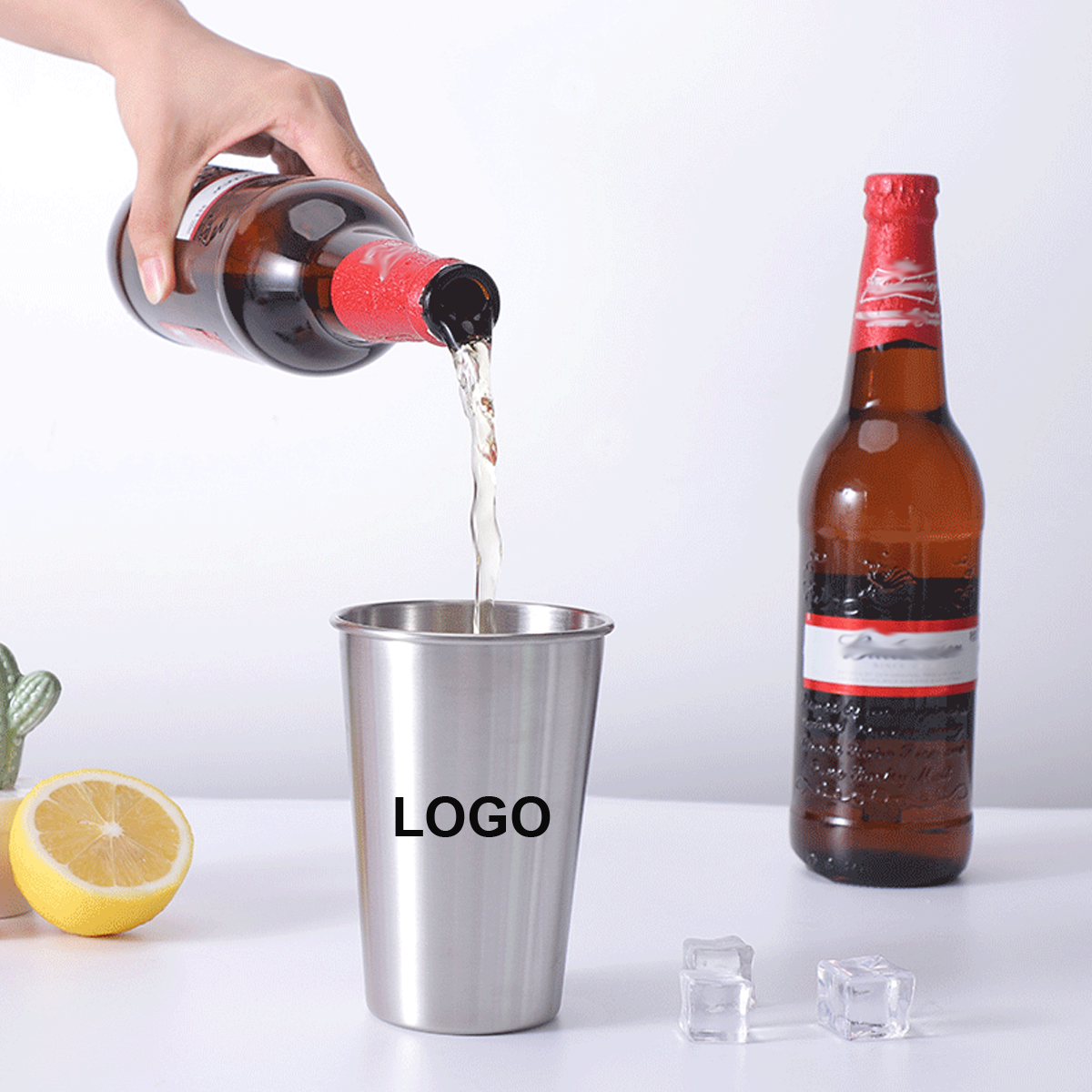 Stainless Steel Pint Cups 1
