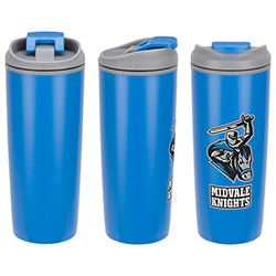 Olympia 17 oz Stainless Steel/Polypropylene Tumbler with Flip Top Lid 27