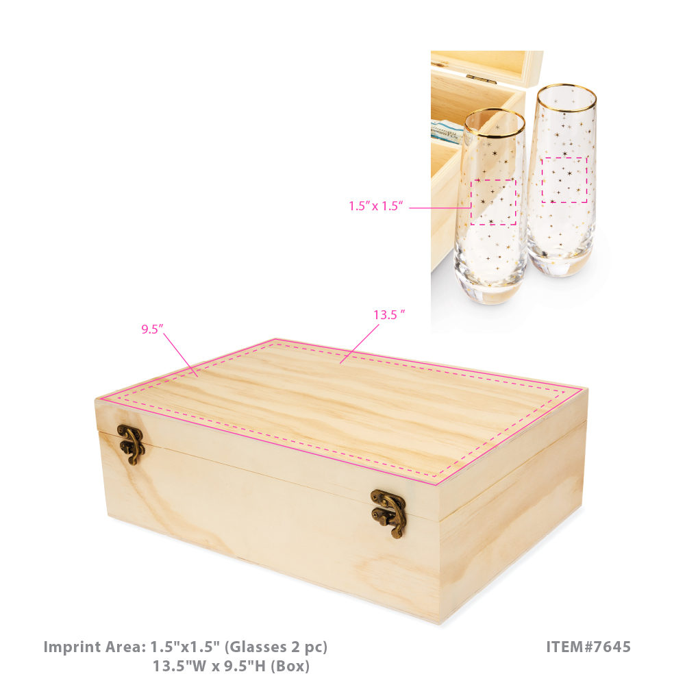 Twine Living® Celebrate Champagne Box and Flute Set 3