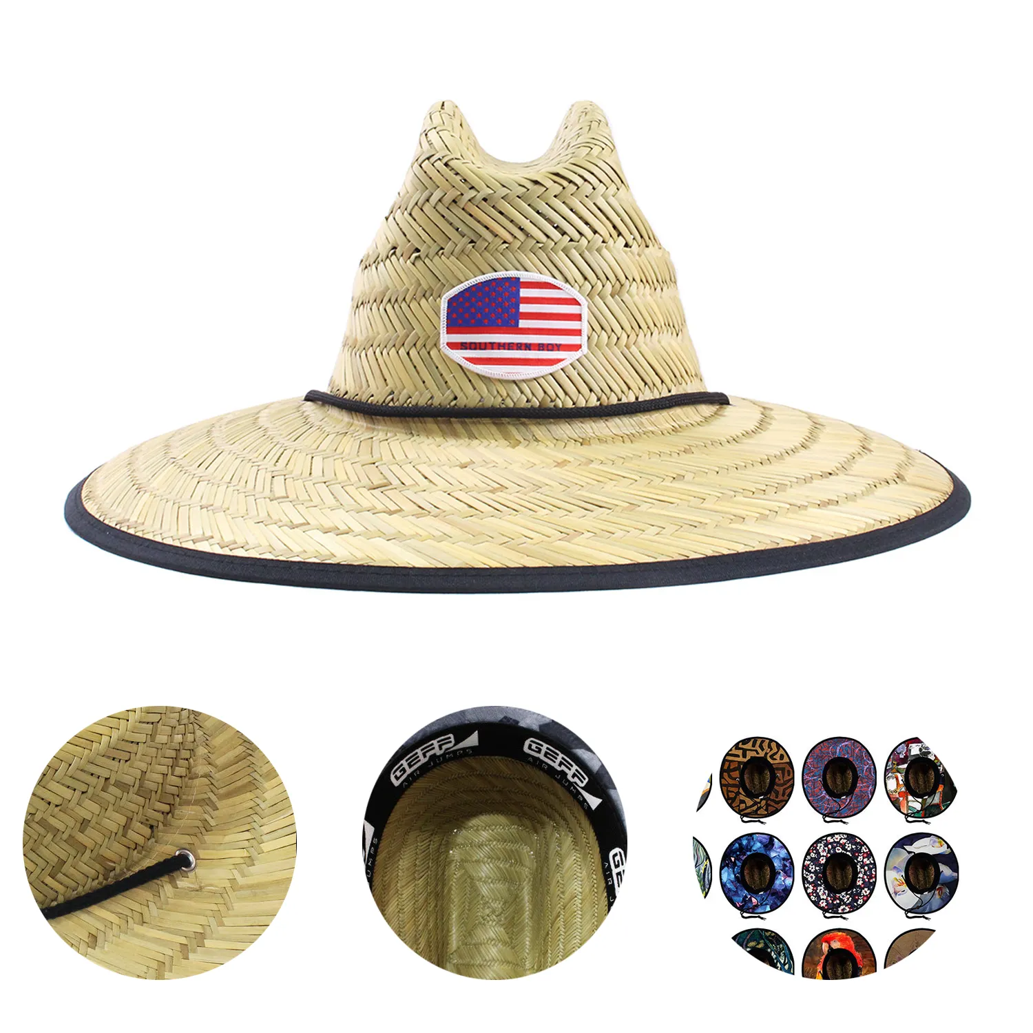 Outdoor Straw Hat With Wide Brim 4