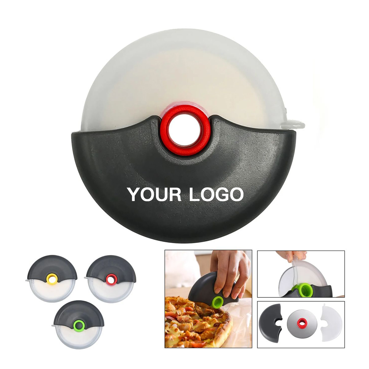 Stainless Steel Pizza Cutter Wheel with ABS Handle 5