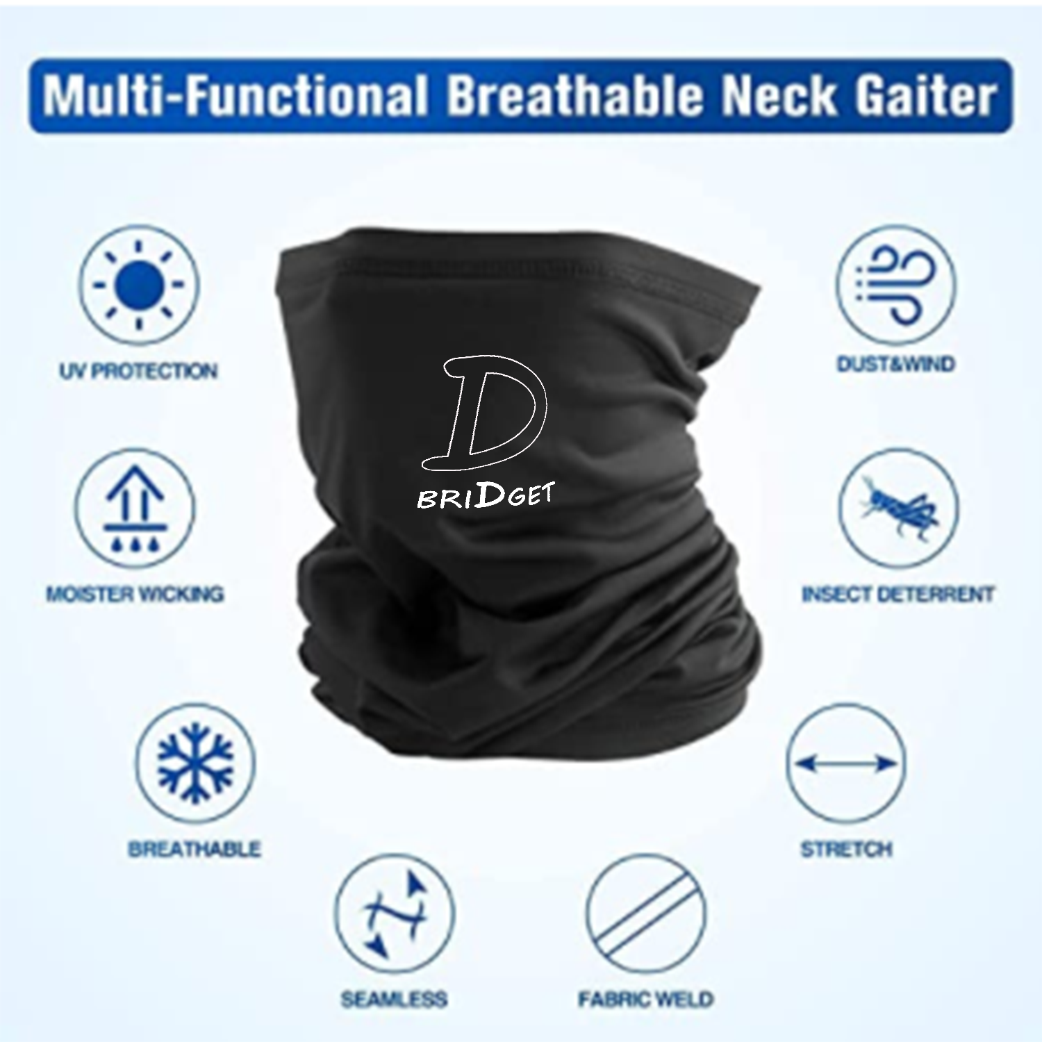 Washable Breathable Neck Gaiter 3