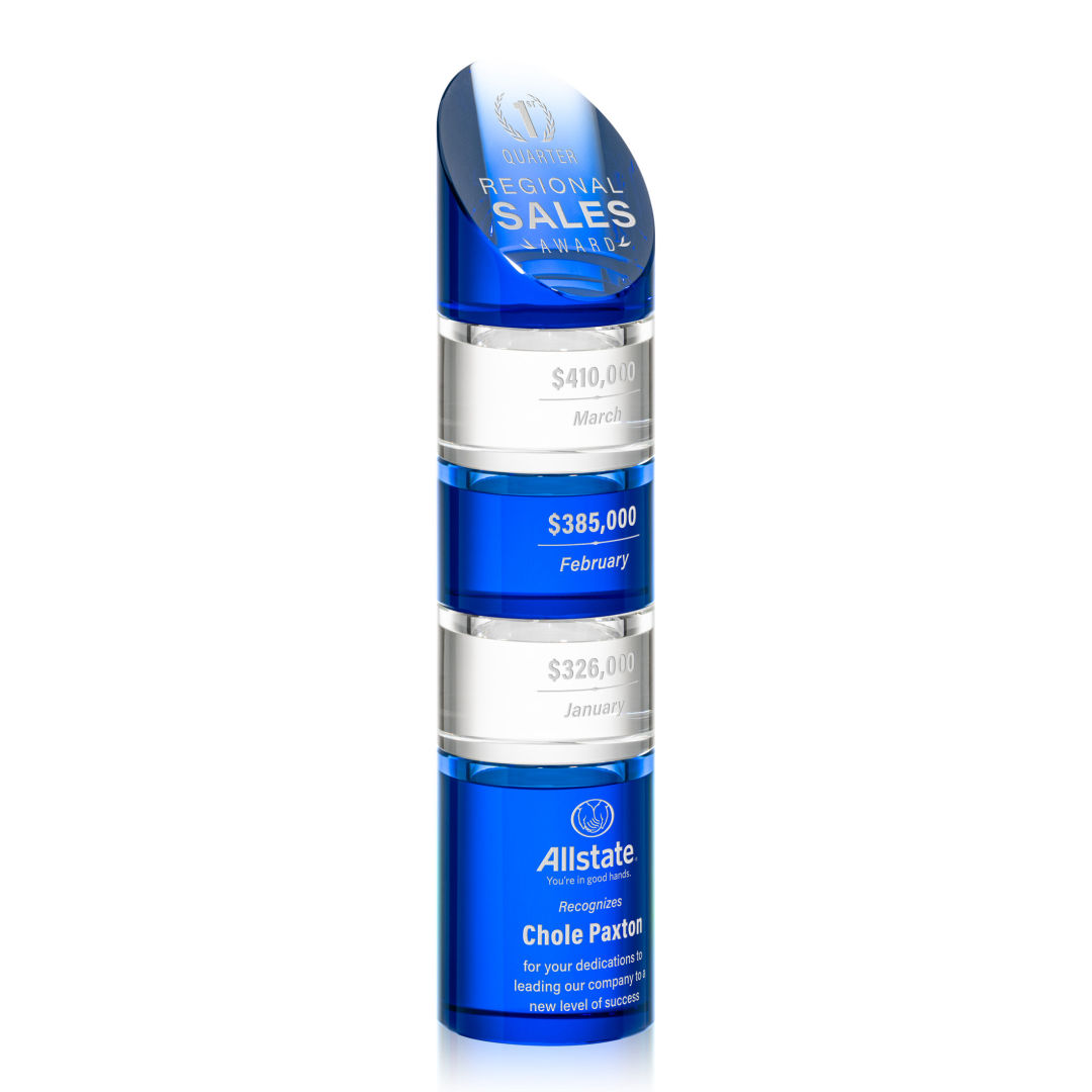 Atlantis Stacker Award - Blue 8