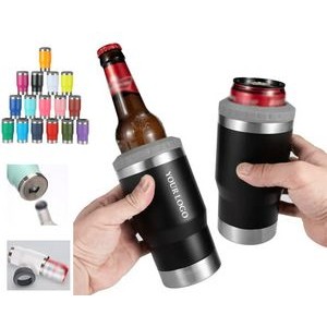 14oz Double Wall 304 Stainless Steel Tumbler Insulated Vacuum Beer Can Bottle Cooler 3