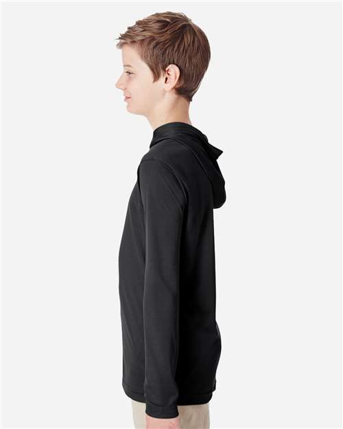 Youth Zone Performance Hooded Long Sleeve T-Shirt - TT41Y 14