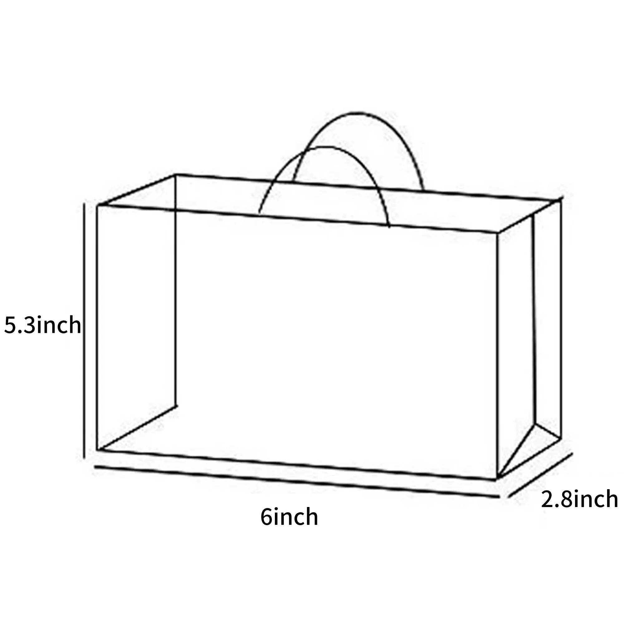 PVC Gift Tote Bag Clear Material Practical for Weddings 3