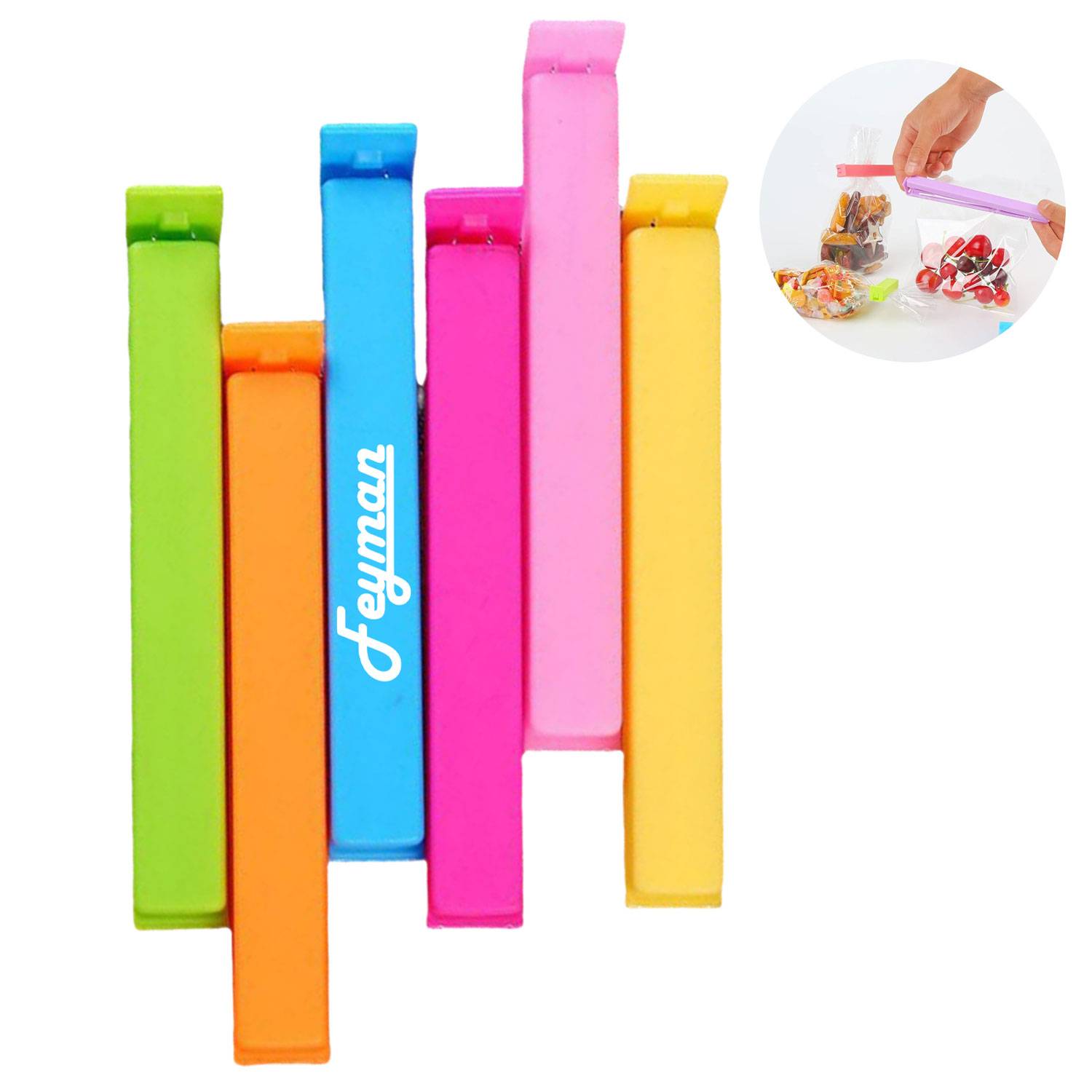 Creative And Cute Candy Colored Plastic Bag Sealing Clip 3