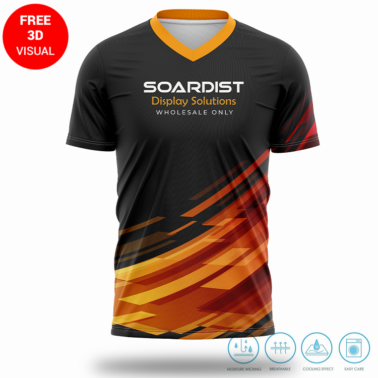 Short Sleeve V Neck (Full Dye Sublimation)#500001 2