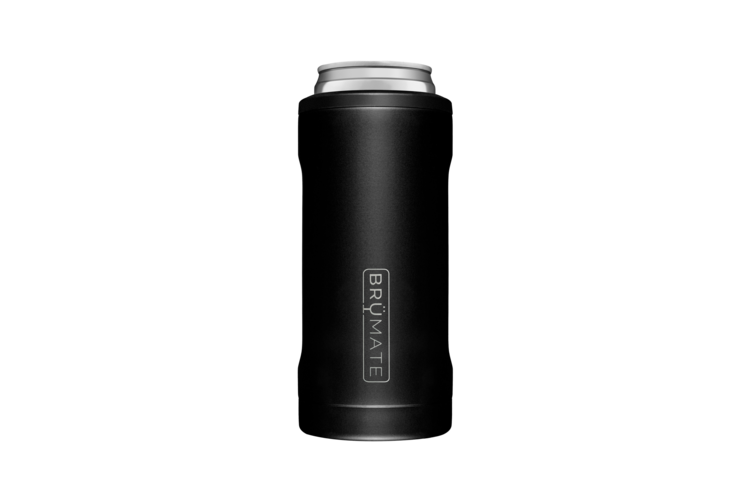 BruMate Hopsulator Slim 12oz - Matte Black, custom koozie with logo imprint 2