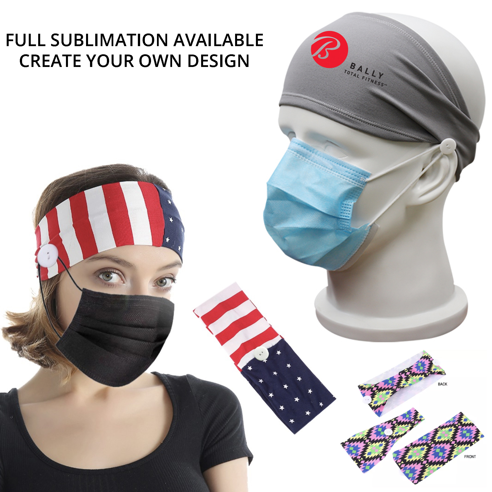Customized Headband Mask Holder 3