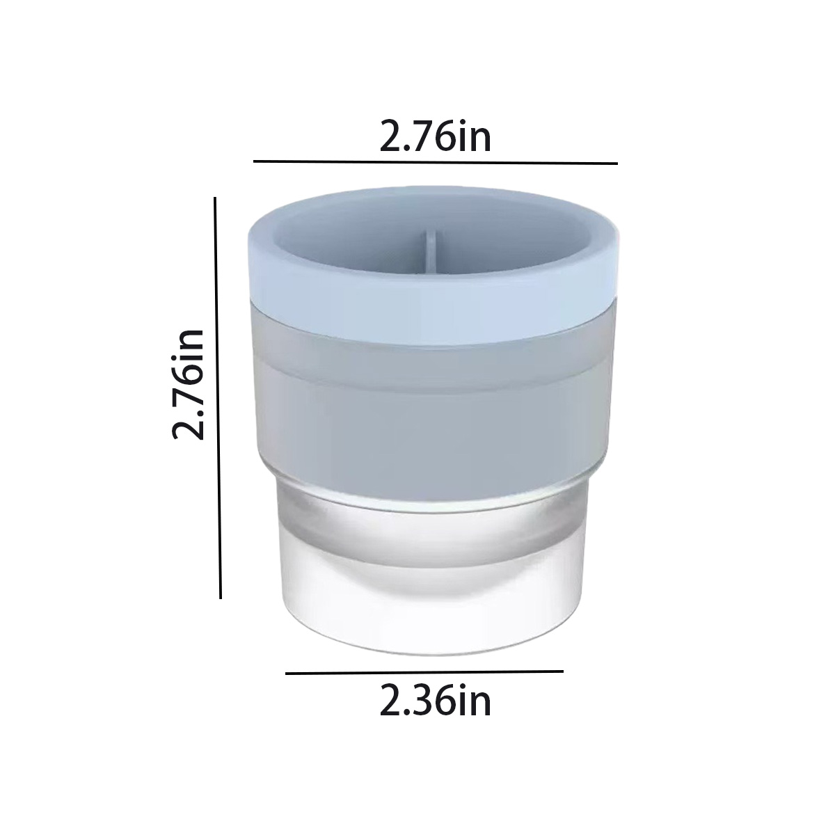 Compact Round Ice Cube Tray 2