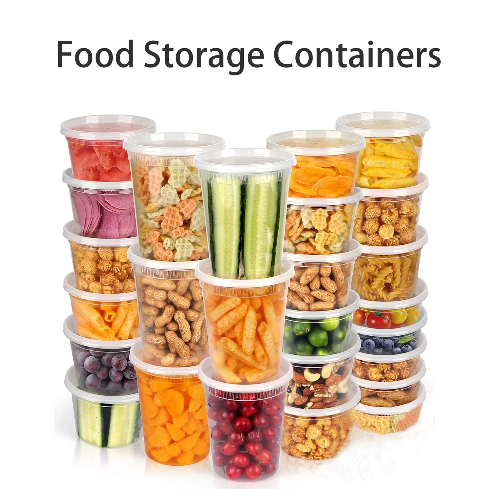 8 oz Food Storage Container with Lid 2