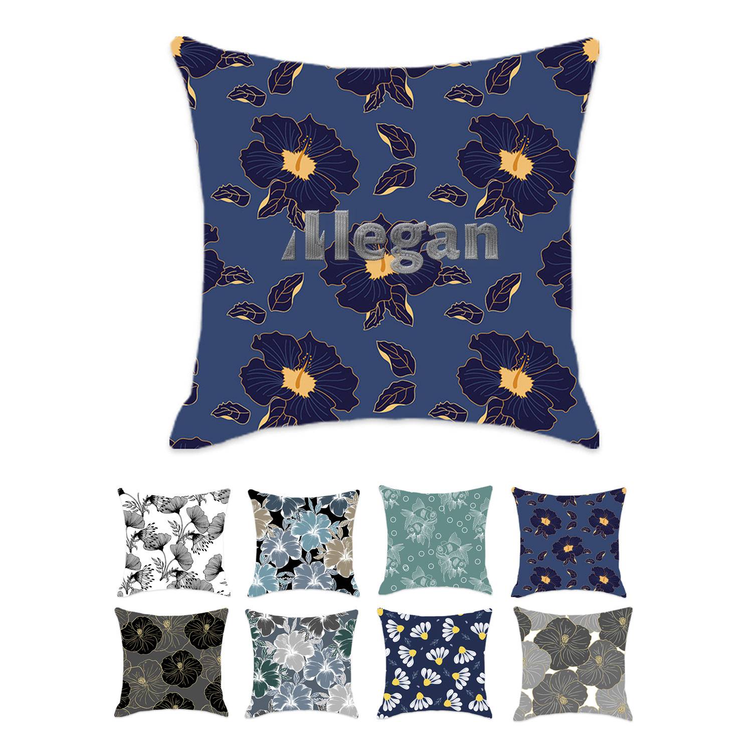 Car Home Comfortable Soft Floral Series Pillow Cover 14