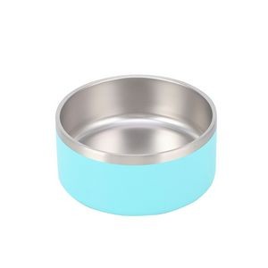 32oz Double Walls Steel Pet Food Bowl 14