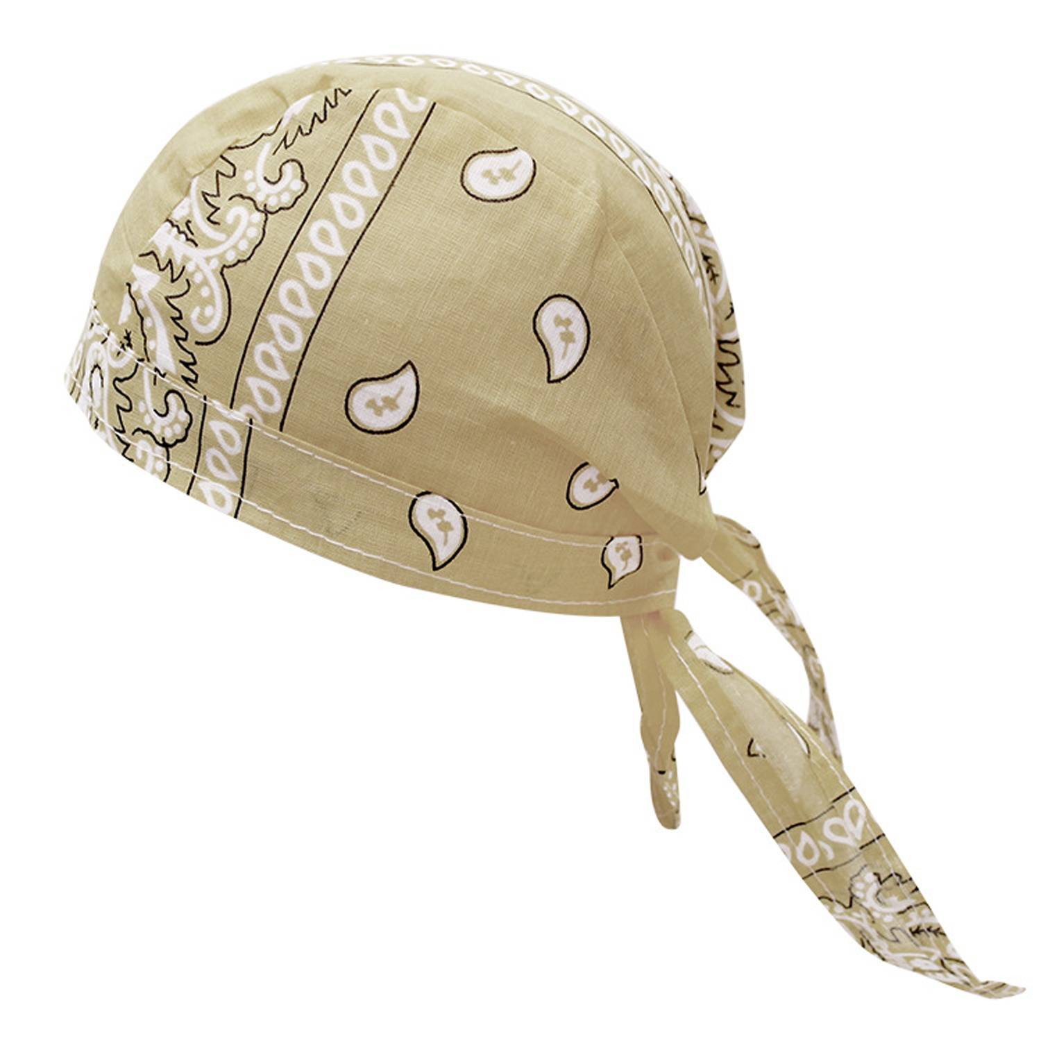 Outdoor Cycling Pirate Hat - Cotton Paisley Bandana 3